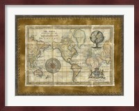 Antique World Map Fine Art Print