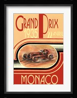 Printed Monaco 1935 Framed Print
