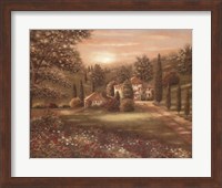 Evening in Tuscany II Fine Art Print