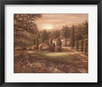 Evening in Tuscany II Fine Art Print