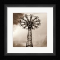 Parachute Jump Framed Print