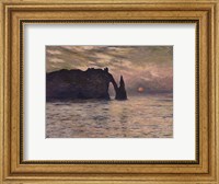 The Cliff, Etretat, Sunset, 1883 Fine Art Print