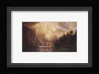 Among the Sierra Nevada, California, 1868 Framed Print