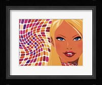 Retro Cubes Framed Print