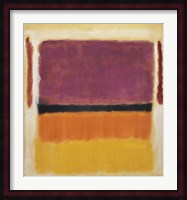 Untitled (Violet, Black, Orange, Yellow on White and Red), 1949 Fine Art Print