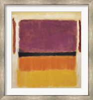 Untitled (Violet, Black, Orange, Yellow on White and Red), 1949 Fine Art Print