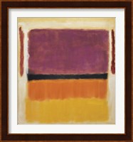 Untitled (Violet, Black, Orange, Yellow on White and Red), 1949 Fine Art Print