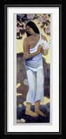Tahitian Woman with Blossom Fine Art Print