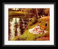 Picnic on the River Bank Fine Art Print