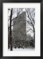 Flatiron Building in Snow Fine Art Print