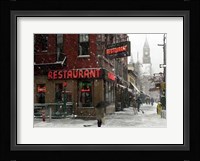 Waverly Restaurant, Winter Fine Art Print