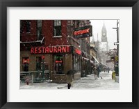 Waverly Restaurant, Winter Fine Art Print