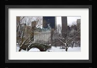 Love Bridge in Central Park, Winter Fine Art Print
