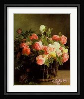 Basket of Roses Fine Art Print
