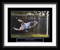 Success - Soccer Framed Print