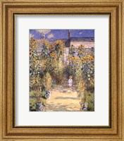 The Artist's Garden at Vetheuil with Boy, c.1880 Fine Art Print