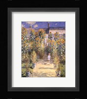 The Artist's Garden at Vetheuil with Boy, c.1880 Fine Art Print