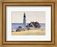 Lighthouse and Buildings, Portland Head, Cape Elizabeth, Maine, 1927 Fine Art Print
