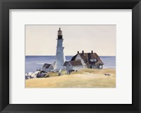 Lighthouse and Buildings, Portland Head, Cape Elizabeth, Maine, 1927 Fine Art Print