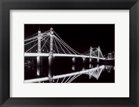 Albert Bridge At Night Fine Art Print