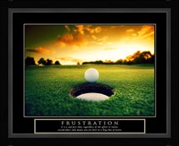 Frustration - Golf Ball Fine Art Print