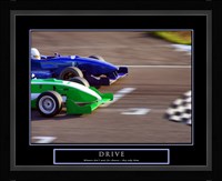 Drive-Race Car Framed Print