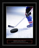 Breakaway-Slap Shot Framed Print