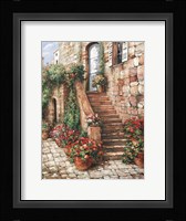 Stone Stairway, Perugia Framed Print