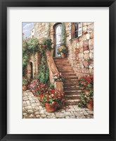 Stone Stairway, Perugia Framed Print
