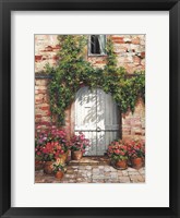 Wooden Doorway, Siena Fine Art Print