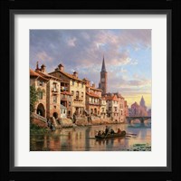 Riverside Village I Fine Art Print