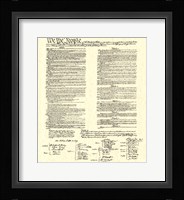 Constitution (Document) Framed Print