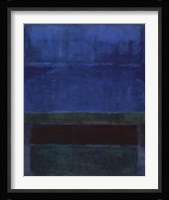 Blue, Green and Brown Fine Art Print