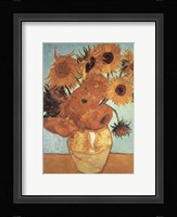 Sunflower on Blue, c.1888 Framed Print