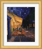 The Cafe Terrace on the Place du Forum, Arles, at Night, c.1888 Fine Art Print