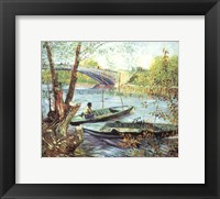 A Fisherman in His Boat Fine Art Print