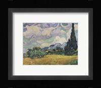 A Wheat Field with Cypresses, c.1889 Fine Art Print