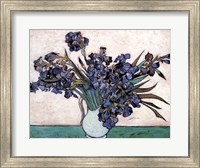 Irises in Vase, c.1890 Fine Art Print