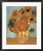 Vase with Twelve Sunflowers, c.1888 Fine Art Print