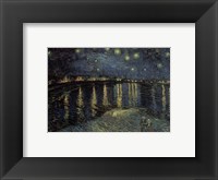 Starry Night over the Rhone, c.1888 Framed Print