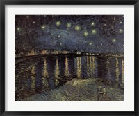 Starry Night over the Rhone, c.1888 Framed Print