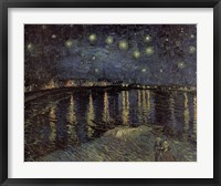 Starry Night over the Rhone, c.1888 Framed Print
