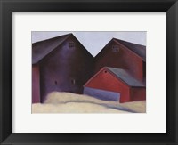 Ends of Barns, 1922 Fine Art Print