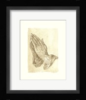 Praying Hands, c.1508 (sepia) Fine Art Print