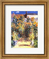 The Artist's Garden at Vetheuil Fine Art Print