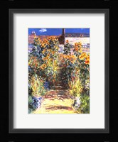The Artist's Garden at Vetheuil Framed Print