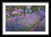 The Artist's Garden at Giverny, c.1900 Framed Print