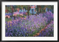 The Artist's Garden at Giverny, c.1900 Framed Print