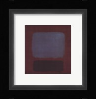 No. 37/No. 19 (Slate Blue and Brown on Plum), 1958 Fine Art Print