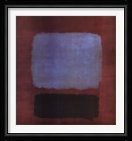 No. 37/No. 19 (Slate Blue and Brown on Plum), 1958 Fine Art Print